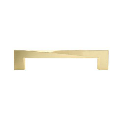 Hapny Home TW1019-SB Twist Appliance Pull Satin Brass 12
