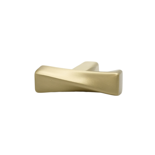 Hapny Home TW16-SB Twist T-Knob Satin Brass