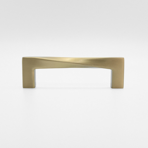 Hapny Home TW543-SB Twist Cabinet Pull Satin Brass 96mm