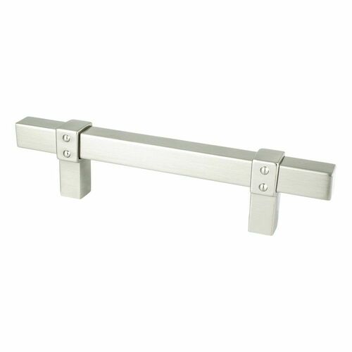Berenson 5079-4BPN-P Rivet Rebel 96mm Pull - Brushed Nickel