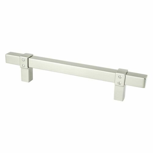 Berenson 5080-4BPN-P Rivet Rebel 128mm Brushed Nickel Pull