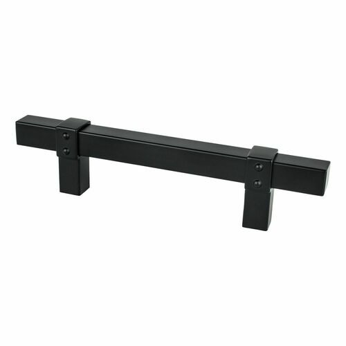 Berenson 5091-4055-P Rivet Rebel 96mm Pull - Matte Black