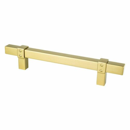 Berenson 5104-4MDB-P Rivet Rebel 128mm Pull - Brushed Gold