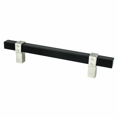 Berenson 5116-455BPN-P 128mm Rivet Pull Handle MB with Brushed Nickel Finish