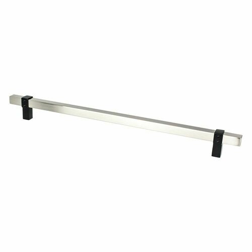 Berenson 5125-4BPN55-P Appl Pull 12 Rivet Recessed Brushed Nickel with Matte Black Posts