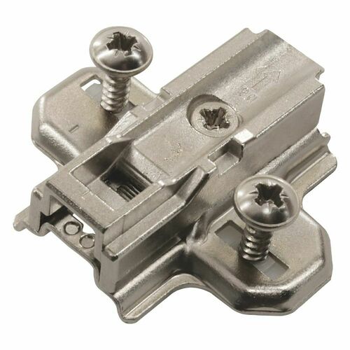 Hettich 9239382 9.5mm Plate with Euro Screws for Sensys Installation