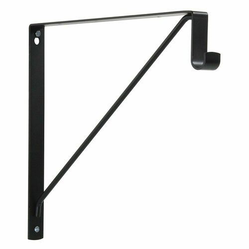 U.S. Futaba 72535 51 189 Matte Black Oval Rod Shelf Bracket