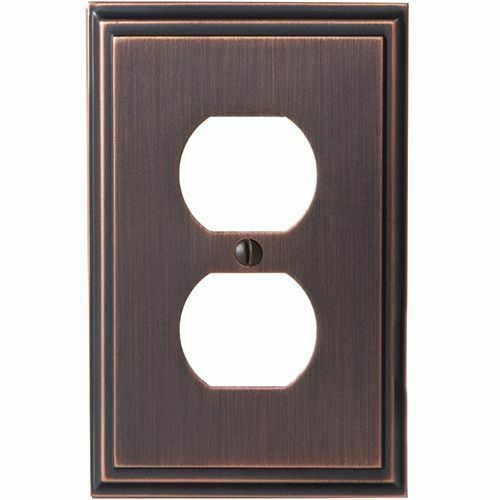 Amerock 1907008 ORB Wallplate for 2 Plugs