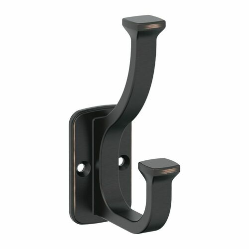 Amerock H37007ORB Double Hook - Alder Oil Rubbed Bronze