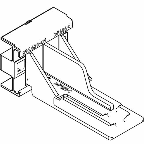 Blum 04547031 Screw-On Mounting Brackets for Tandem Cabinets