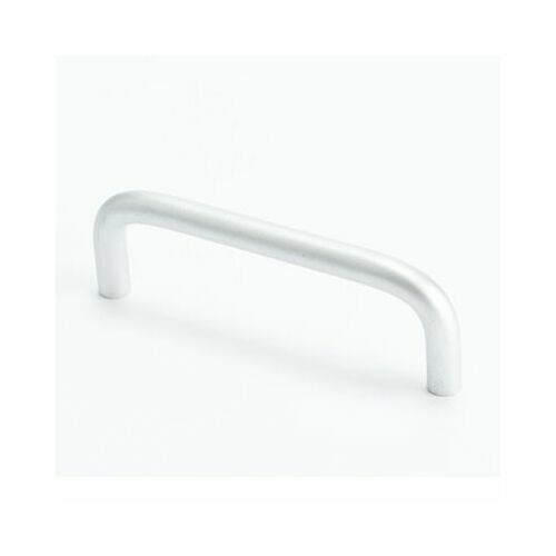 Berenson 6137-4SAL-P Zurich Satin Aluminum 96mm Wire Pull