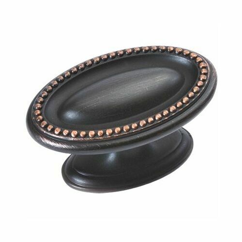 Belwith P3600-VB Oval Vintage Bronze Knob 1.75