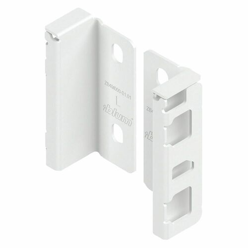 Blum 09271465 Merivobox M Back Fixing Bracket Set - Silk White