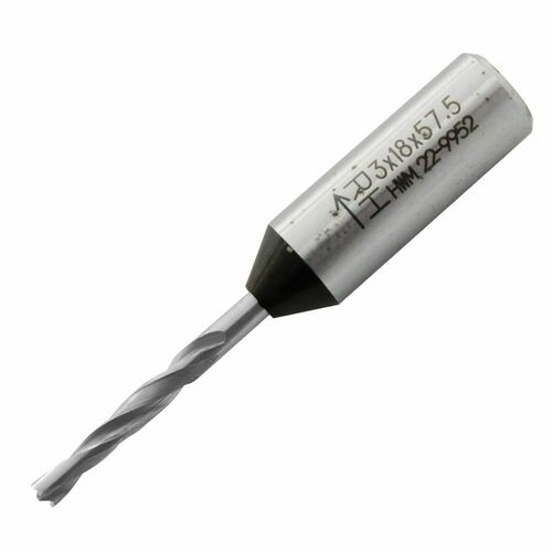 CMT 310.030.21 3mm RH Carbide Bit with Adjustable Shank - Black