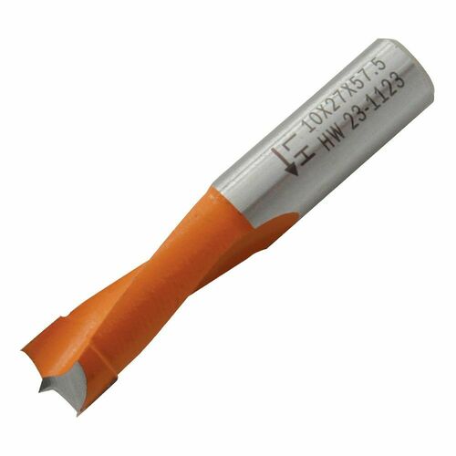 CMT 310.100.12 10mm LH Carbide Bit with Adjustable Shank - Orange