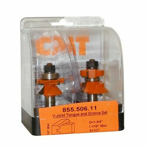 CMT 855.506.11 V-Tongue Groove Set, 1/2