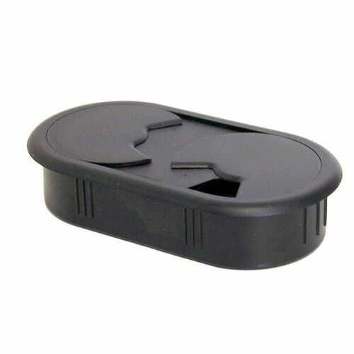 Custom Accents CPF-2900 60mm Dia x 117mm Black Oval Grommet