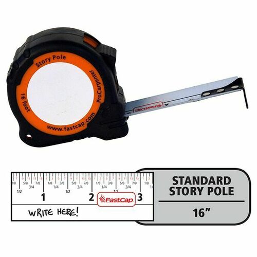 FastCap PSSP 25 25 Ft Standard Tape Measure with Story Pole