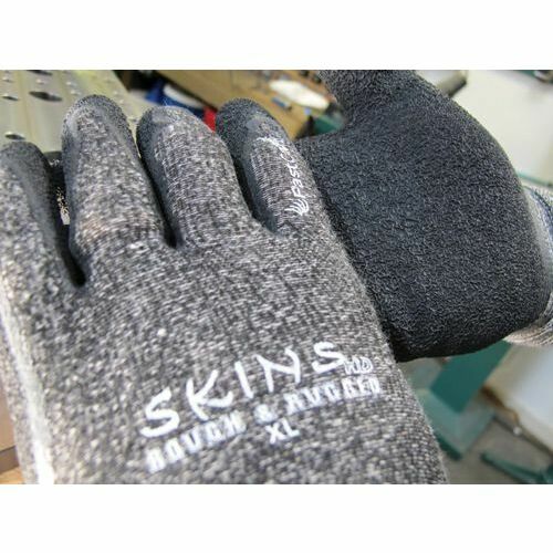 FastCap SKINS-HD-12PK-SM Textured Latex Rubber Gloves - Small