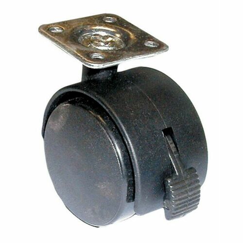 U.S. Futaba 75421 12 024 50mm Black Castor Plate with Brake