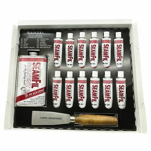Kampel SSK 12-Color Solvent Kit with Putty Knife