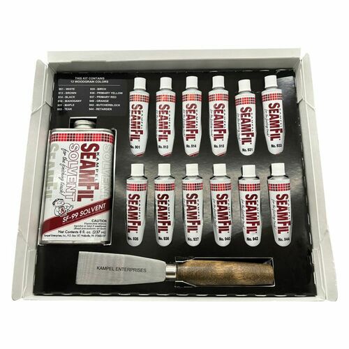 Kampel SWK Wood Green Kit 12 Color, Solvent Knife