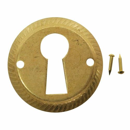 National Lock C2008-3 Brass Key Hole Escutcheon - 1