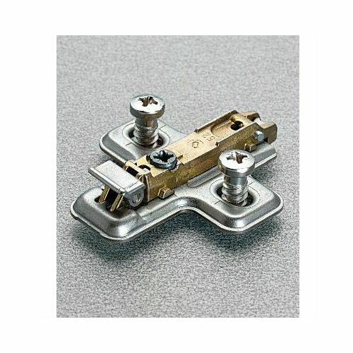 Salice BAVGL09F/16 0mm Steel Euro-Screw Plate with 1 Cam