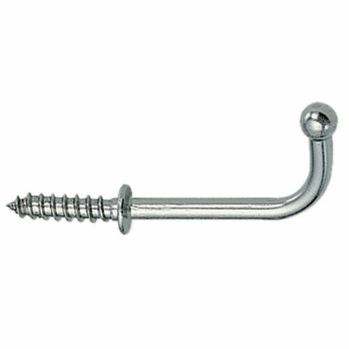 Sugatsune TY-25 Polished Stainless Steel Hook-Threaded Wire, 6.6 lbs Capacity