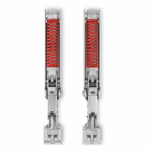Salice FRAKFEXSSN9 Wind Self-Closing Red Hardware