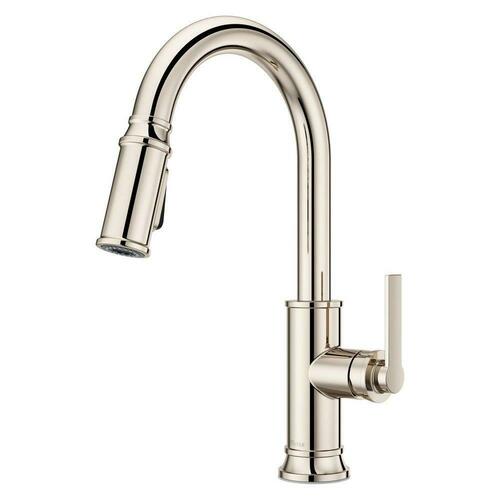 Pfister GT529-COLD Polished Nickel Single Handle Pull-Down Kitchen Faucet