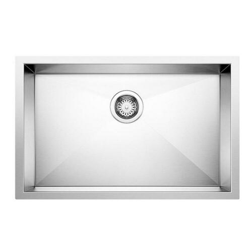 Blanco 443048 28 in. Undermount Stainless Steel Single Bowl Kitchen Sink in Satin