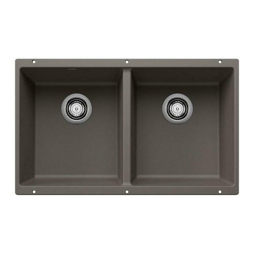 Blanco 527410 Precis Equal Double Bowl - Volcano Gray
