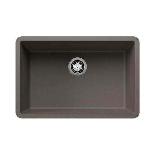 Blanco 527412 Volcano Grey Granite Composite Undermount Kitchen Sink, 26-13/16 x 17-3/4 in.
