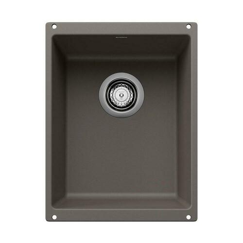 Blanco 527413 13-39/50 x 18-11/100 No Hole Undermount Granite Composite Bar Sink - Volcano Grey