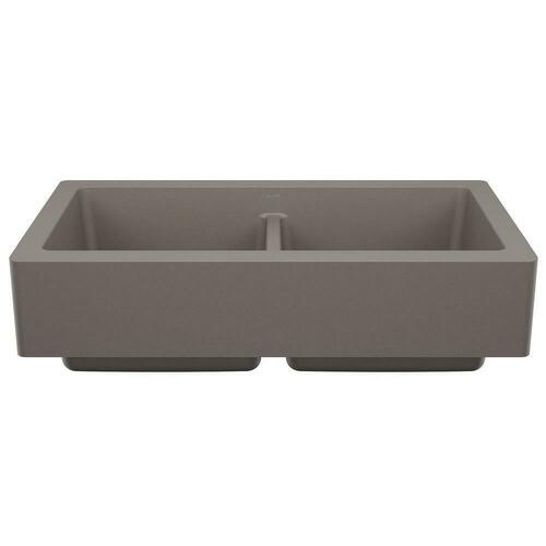 Blanco 527418 VINTERA 33 EQUAL DOUBLE APRON VOLCANO GREY