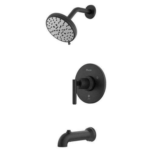 Pfister 8P8-WS2-CSOSSDB Spot Defense Matte Black Single Handle Multi-Function Tub Shower Faucet Trim
