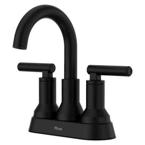 Pfister LF-048-CSOSDB Matte Black Two Handle Centerset Bathroom Sink Faucet