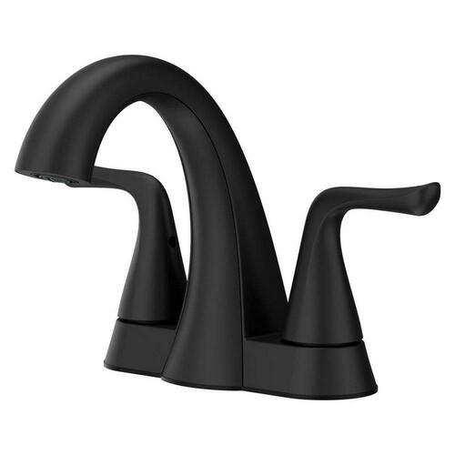 Pfister LF-048-MALSDB Two Handle Centerset Bathroom Sink Faucet in Spot Defense Matte Black