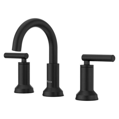 Pfister LF-049-CSOSDB Matte Black Two Handle Widespread Bathroom Sink Faucet