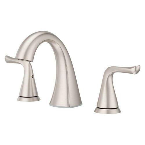 Pfister LF-049-MALGS Widespread Bathroom Sink Faucet, 2 Handle, Spot Defense Brushed Nickel