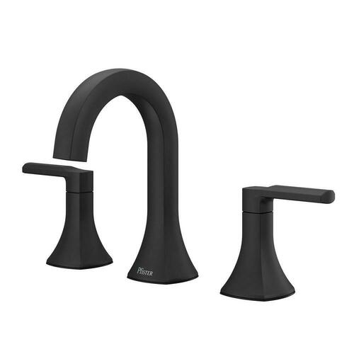 Pfister LF-049-VRIBB Matte Black Two Handle Widespread Bathroom Sink Faucet
