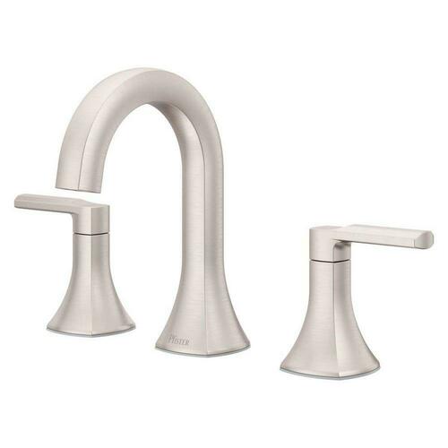 Pfister LF-049-VRIGS Widespread Bathroom Sink Faucet, 2 Handles, Spot Defense Brushed Nickel