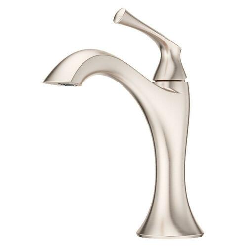 Pfister LG42-RH2K Brushed Nickel Single Handle Monoblock Bathroom Sink Faucet