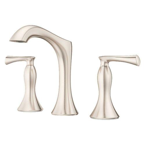Pfister LG49-RH3K Brushed Nickel Two Handle Widespread Bathroom Sink Faucet