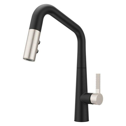 Pfister GT529-ASRBGS Matte Black Single Handle Pull Down Kitchen Faucet with Spot Defense Steel