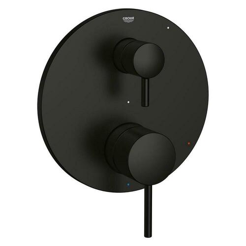 Grohe 294232430 Matte Black Two Handle Pressure Balancing Valve Trim
