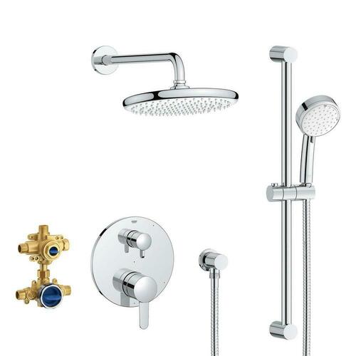 Grohe 29428000 One Handle Single Function Shower System in Starlight Chrome