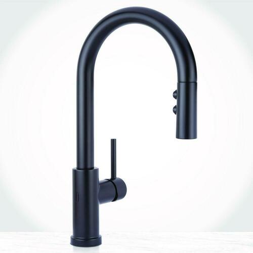 Miseno 4029-K7-7001 Flat Black Single Handle Pull Down Kitchen Faucet