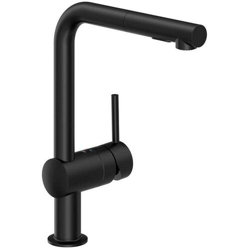 Grohe 303002430 Matte Black Single Handle Pull-Out Kitchen Faucet